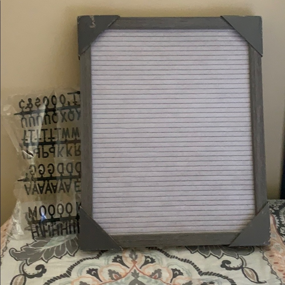 Gray Felt Letter Board